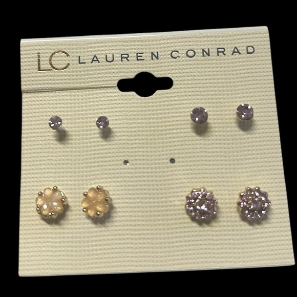 Light Gray Dog 🐶 Mom Baseball Cap, puppy bracelet & pink studded earrings, NWOT - Picture 4 of 5